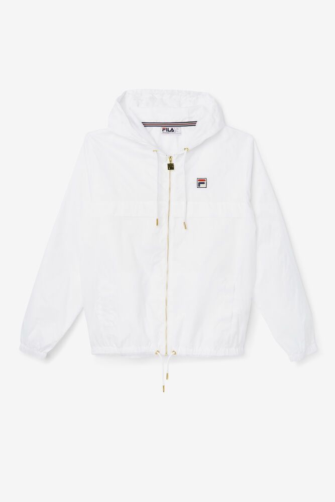 Fila Jacket Mens White - Copper Hood - Philippines 9473120-VL